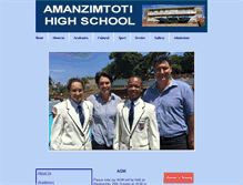 Tablet Screenshot of amanzimtotihigh.com